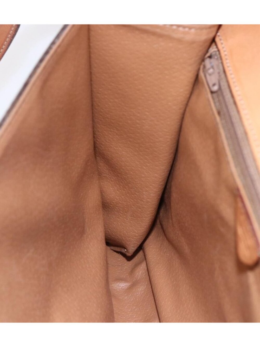 CELINE Macadam Canvas Circle Shoulder Bag PVC Leather Brown Gold - Picture 14 of 16
